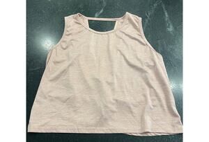 Ictive Pink Sleeveless yoga top  with back knot  XL